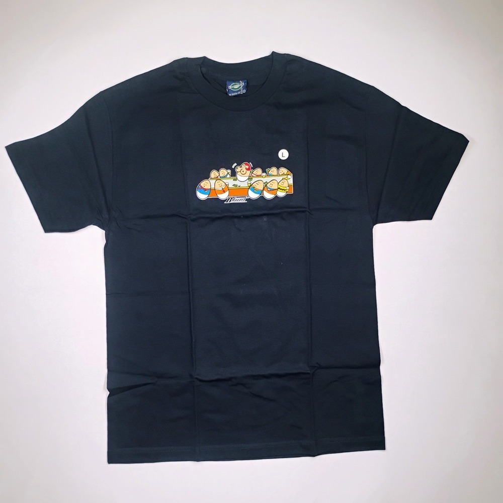 Blunt Men's Black Graphic TShirt SZ L Cartoon Parody Crewneck Vintage 90's NOS
